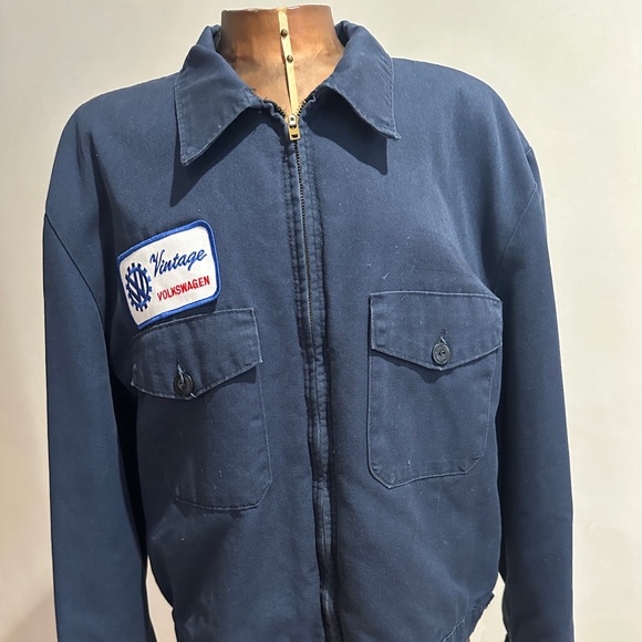 Vintage Volkswagen Mechanic Jacket Size Large - Picture 2 of 8